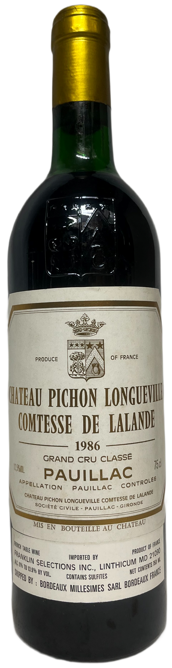 1986 Pichon Lalande Pauillac