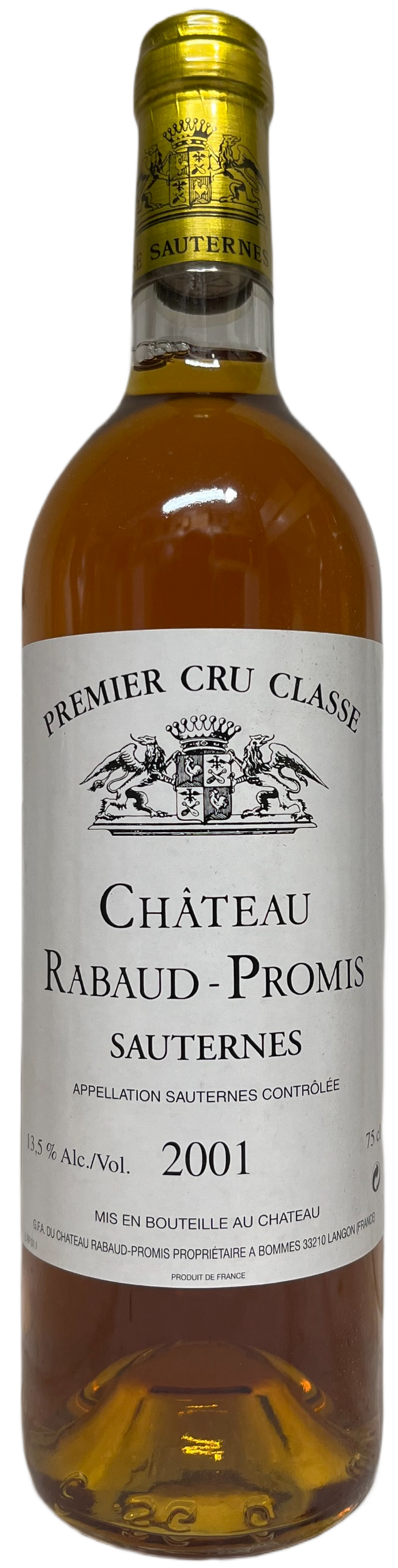 2001 Rabaud Promis Sauternes