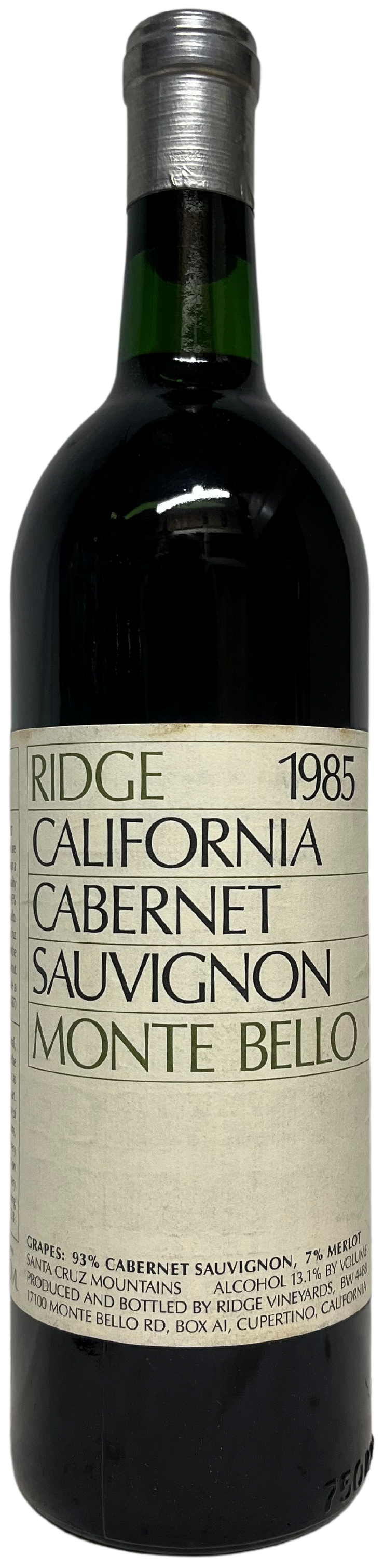 1985 Ridge Monte Bello Proprietary Red