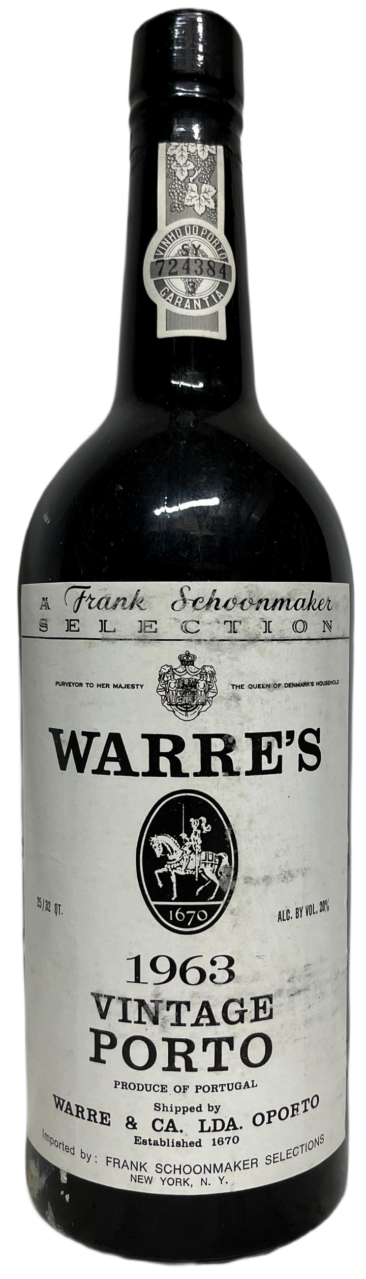 1963 Warre Vintage Port