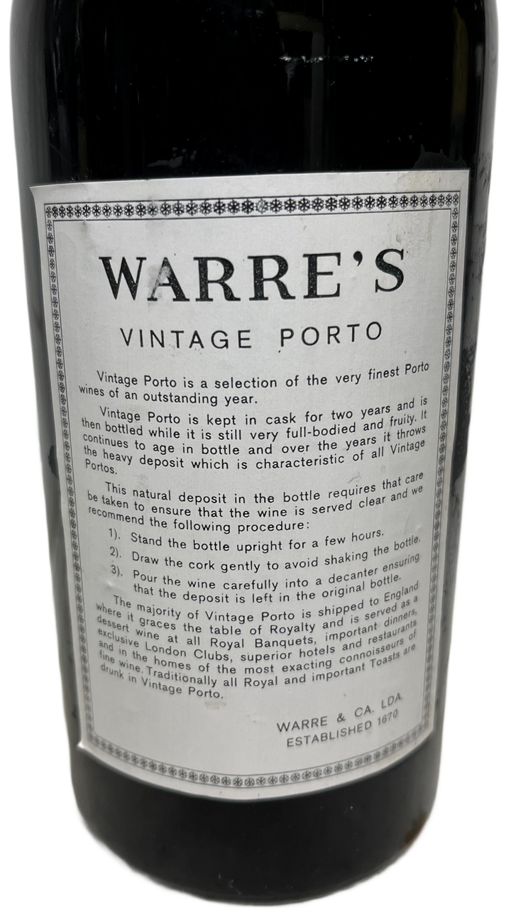 1970 Warre Vintage Port