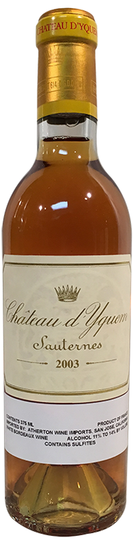 2003 Yquem Sauternes