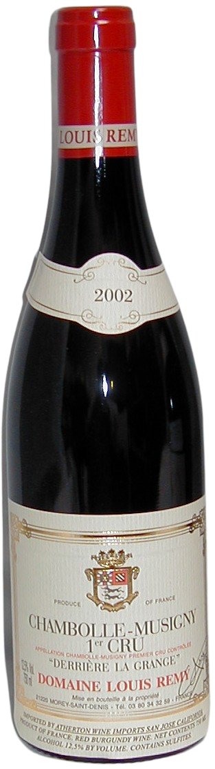 2002 Louis Remy Chambolle Musigny Derrieres la Grange