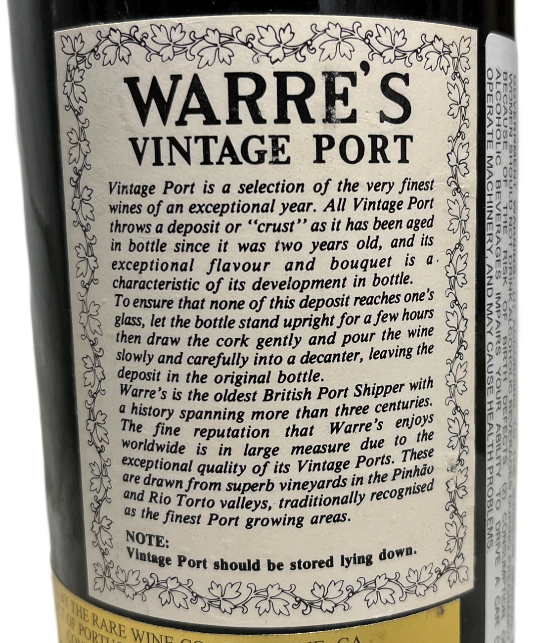 1983 Warre Vintage Port