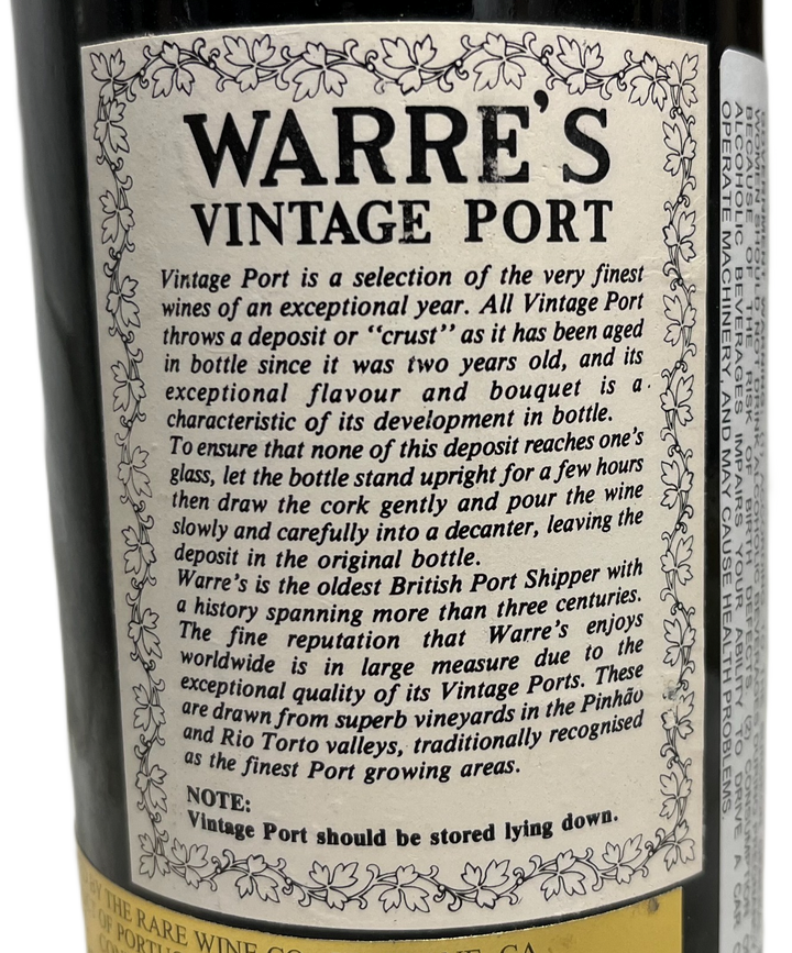 1983 Warre Vintage Port