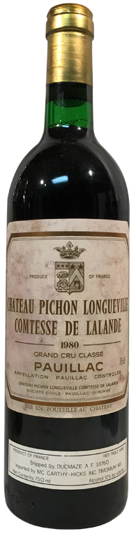 1980 Pichon Lalande Pauillac