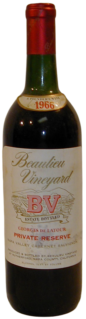 1966 BV Beaulieu Vineyard Private Reserve Georges de Latour Cabernet