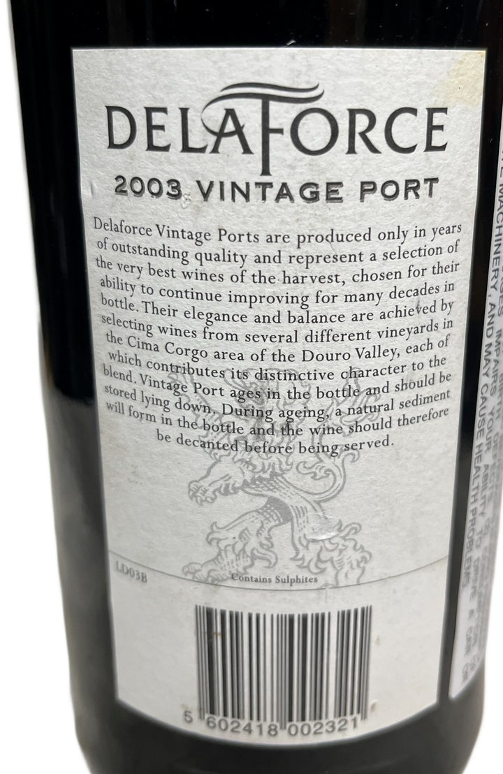 2003 Delaforce Vintage Port