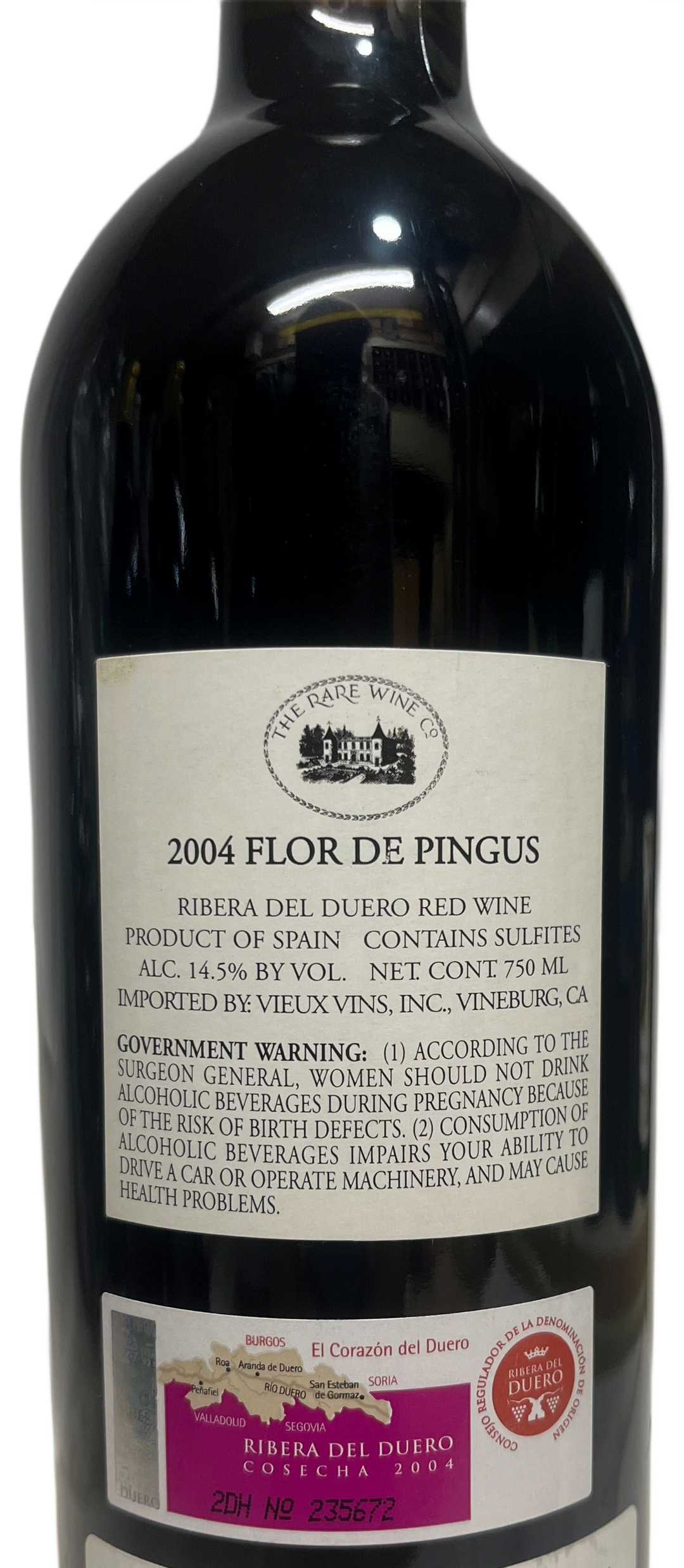 2004 Pingus Flor de Pingus Ribera del Duero Tempranillo
