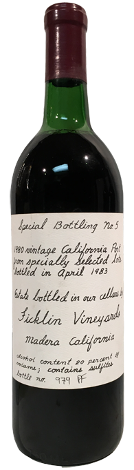 1980 Ficklin Port Special Bottling #5