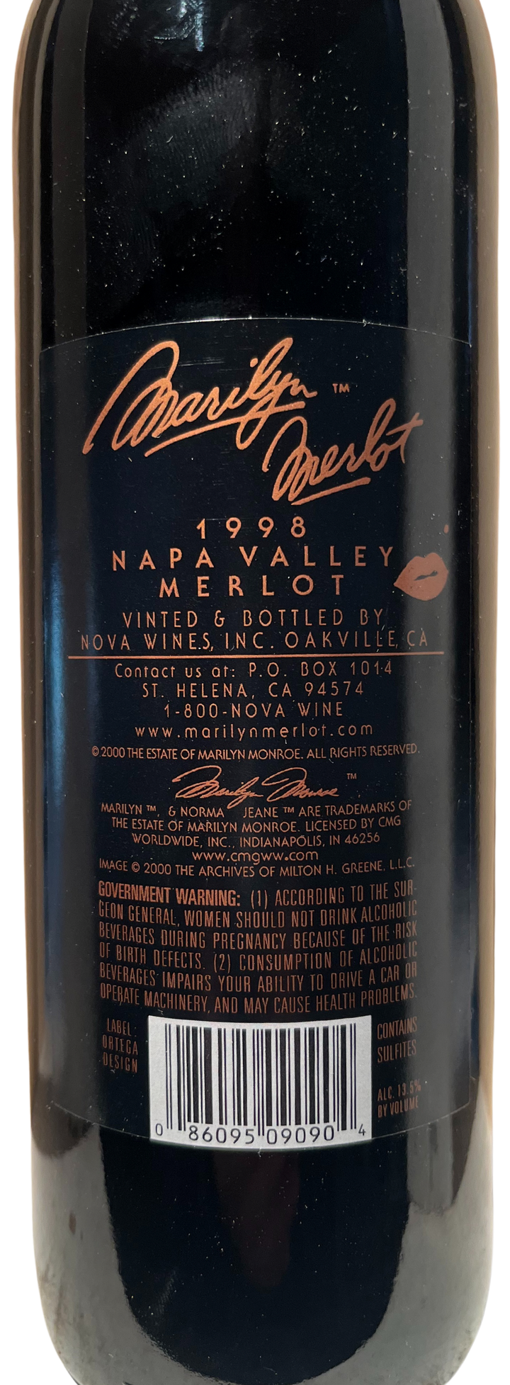 1998 Marilyn Merlot Napa Valley Merlot