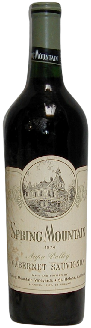1974 Spring Mountain Napa Valley Cabernet