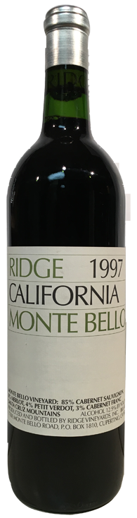 1997 Ridge Monte Bello Proprietary Red