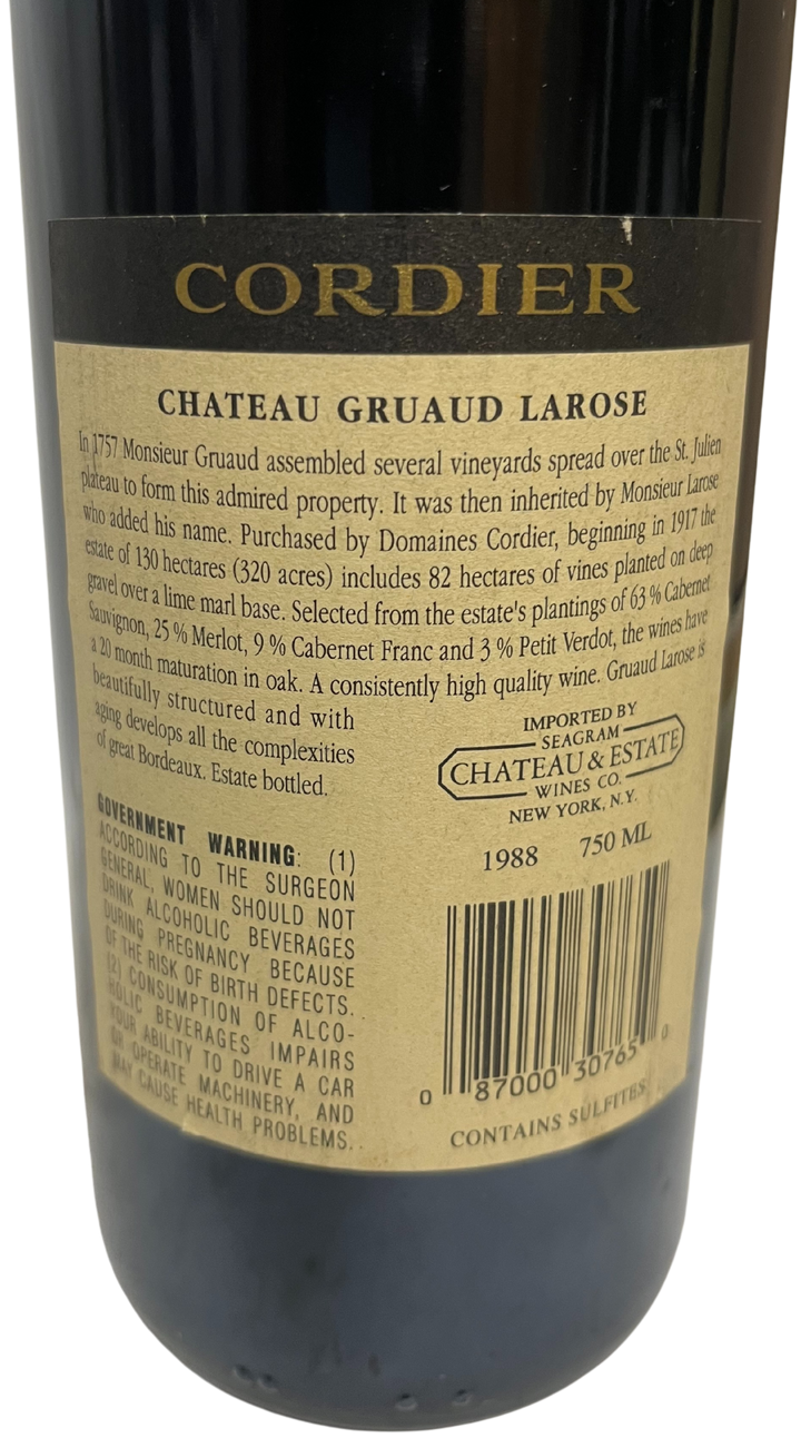 1988 Gruaud Larose St Julien