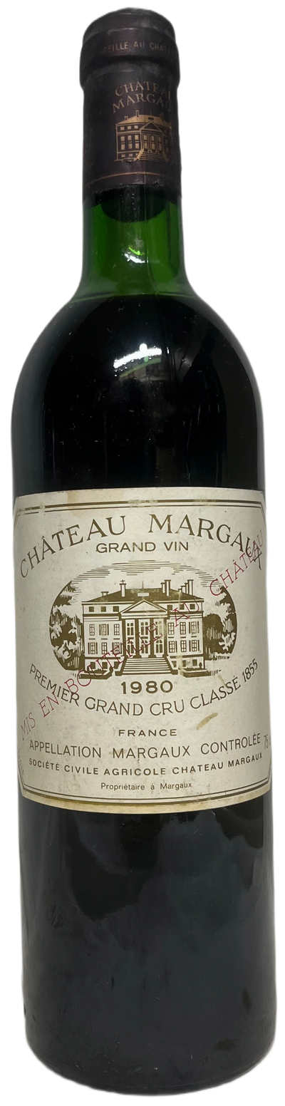 Mature bottle of 1980 Château Margaux
