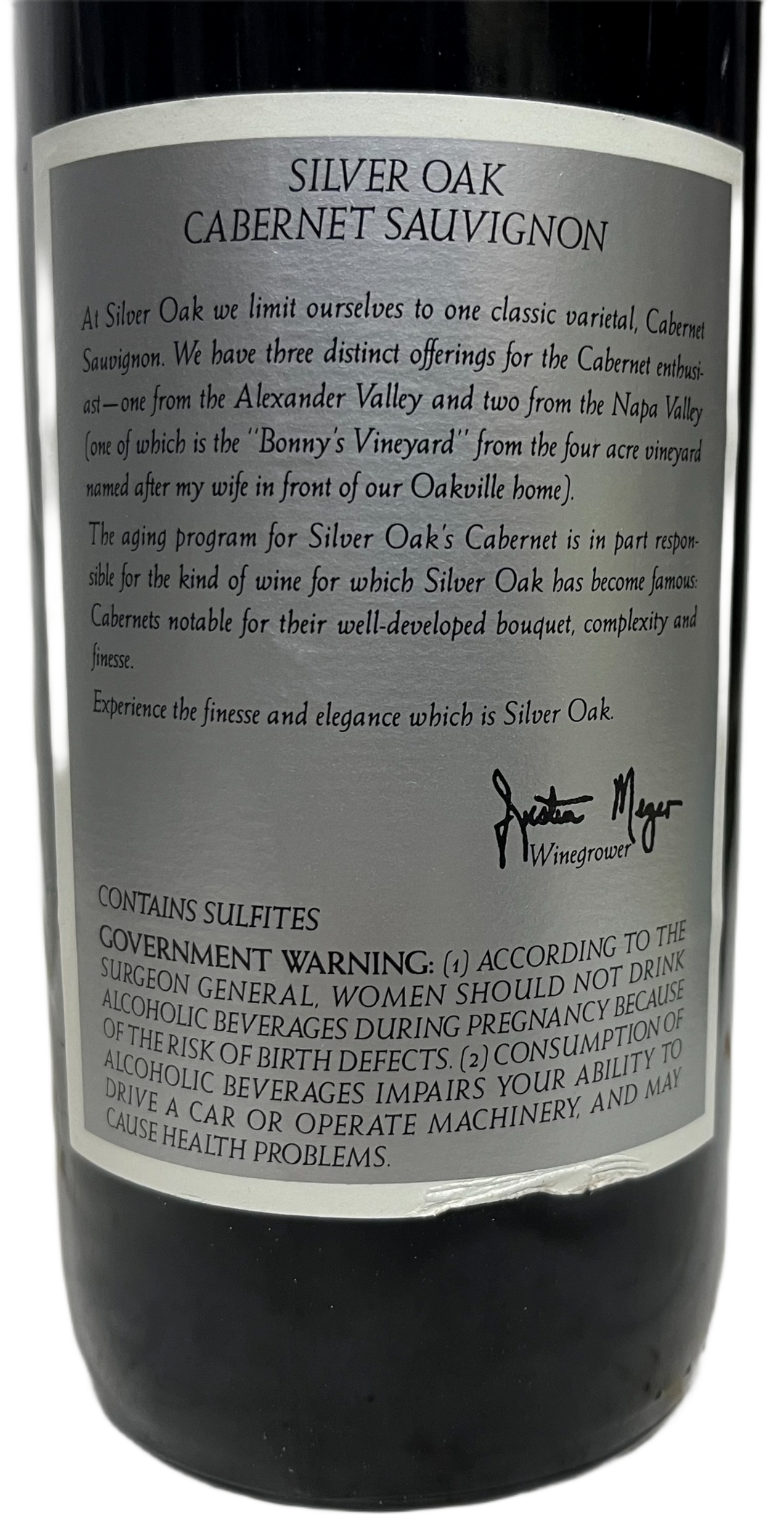 1988 Silver Oak Napa Valley Cabernet