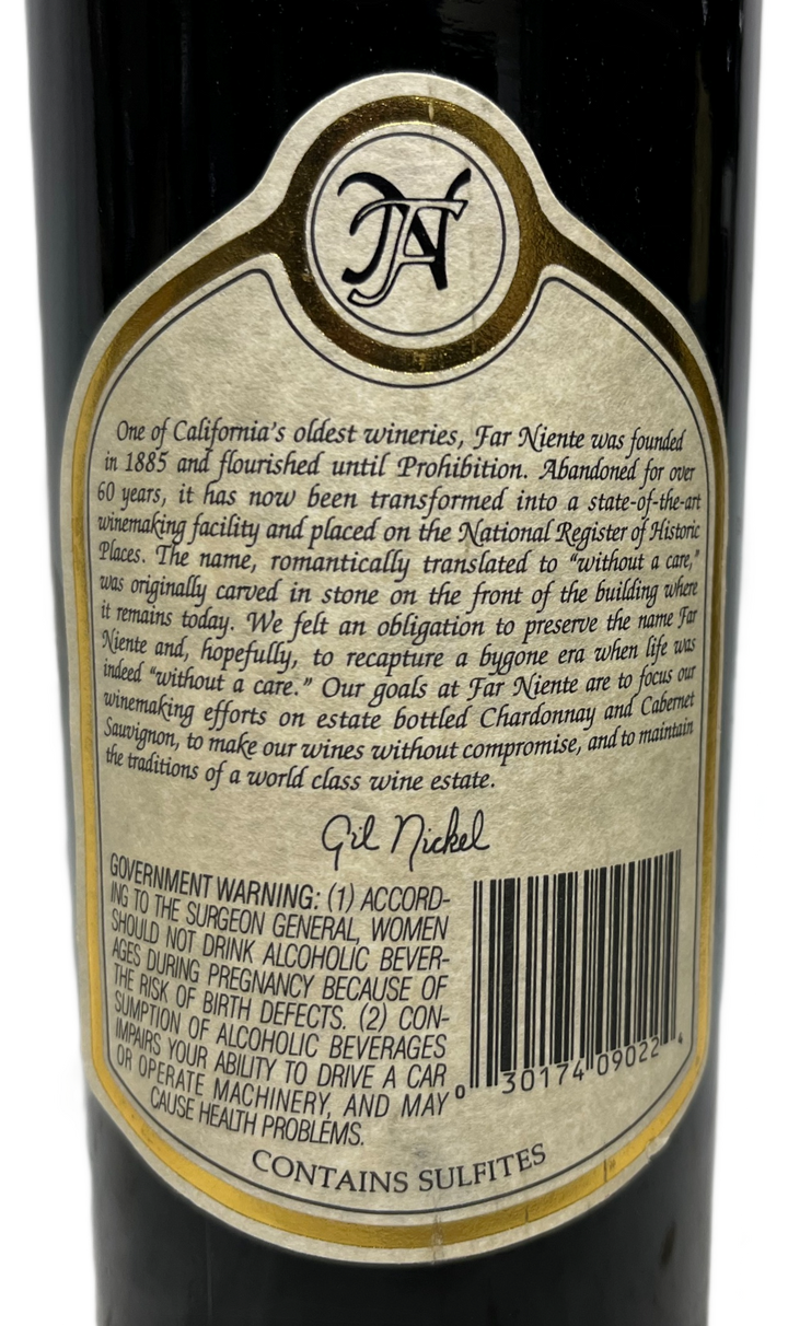 1992 Far Niente Napa Valley Cabernet