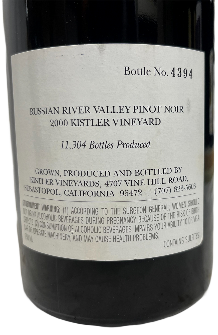 2000 Kistler Pinot Noir Kistler Vineyard