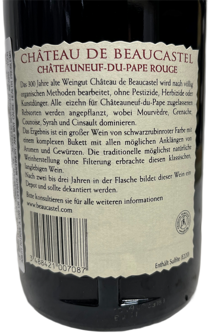 2007 Beaucastel Chateauneuf du Pape
