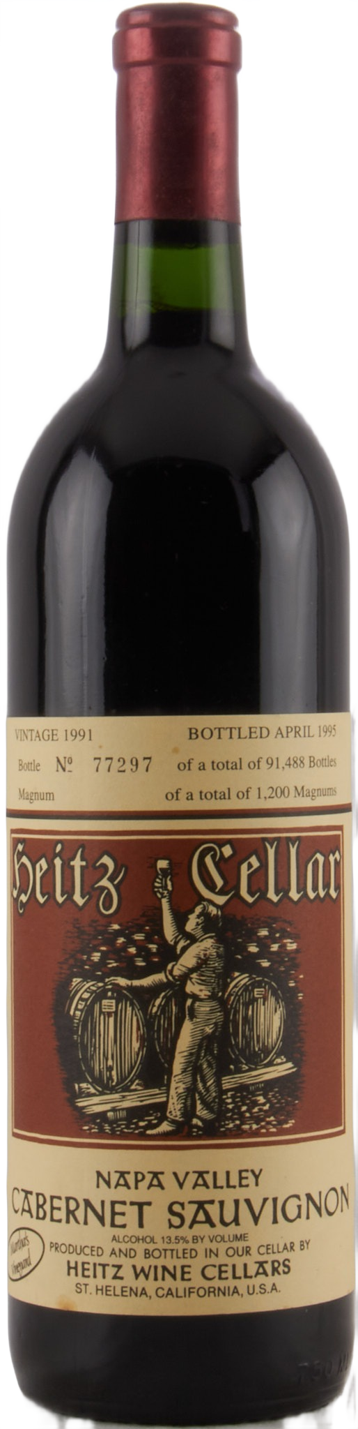 1991 Heitz Cellar Napa Valley Martha's Vineyard Cabernet Sauvignon