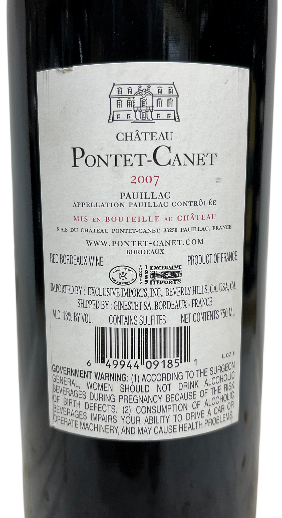 2007 Pontet Canet Pauillac