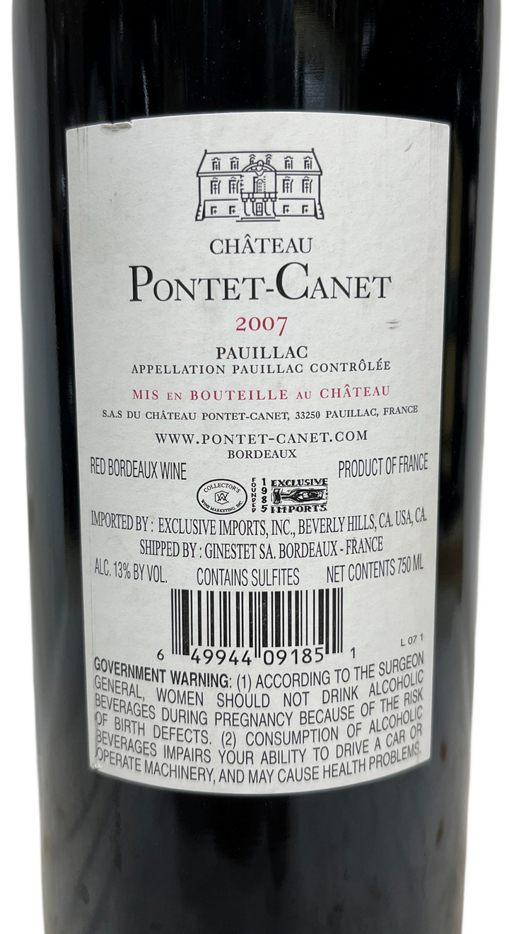 2007 Pontet Canet Pauillac