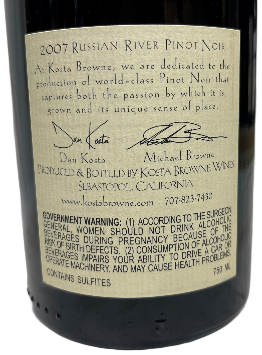 2007 Kosta Browne Russian River Pinot Noir