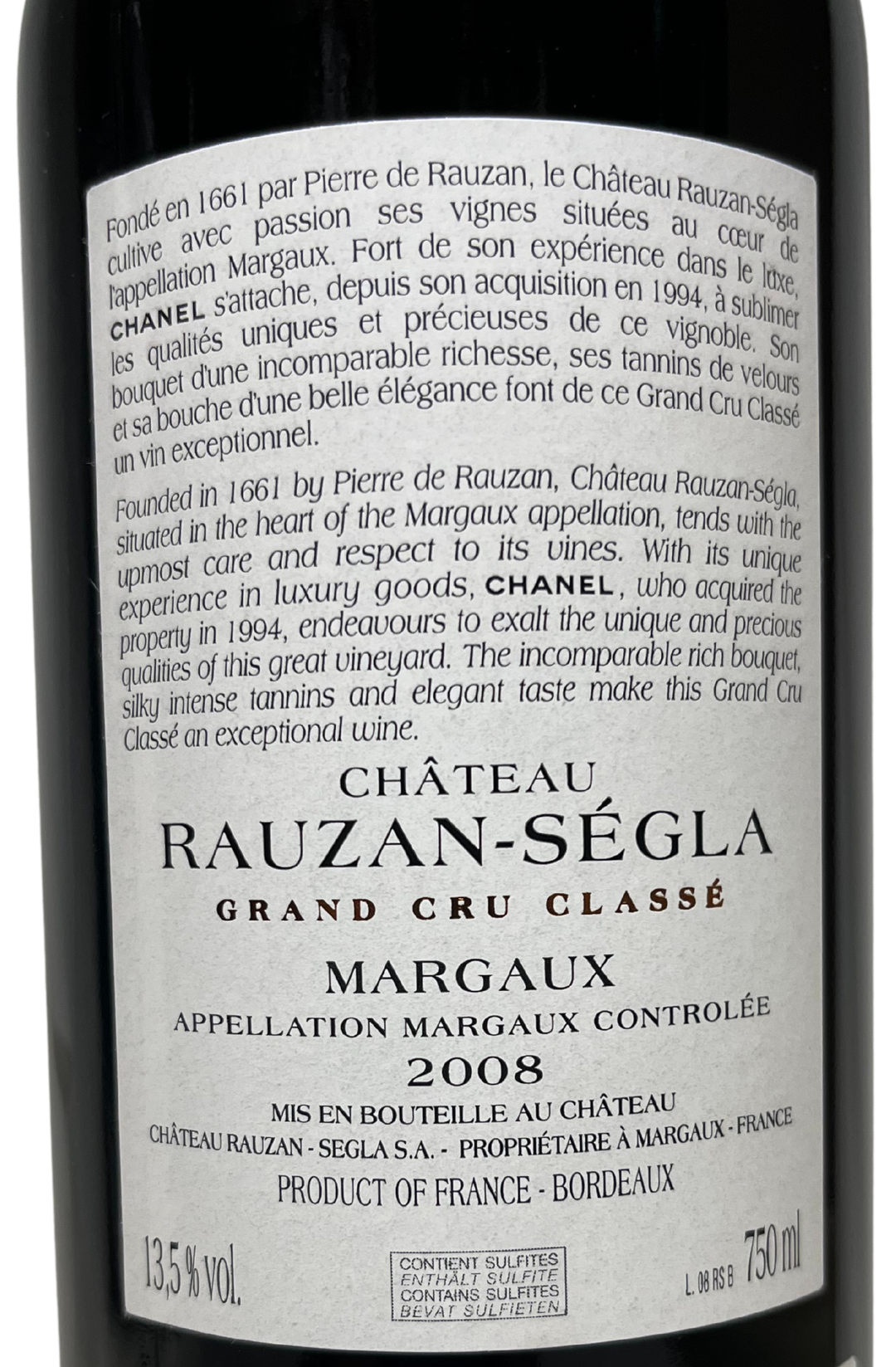 2008 Rauzan Segla Margaux