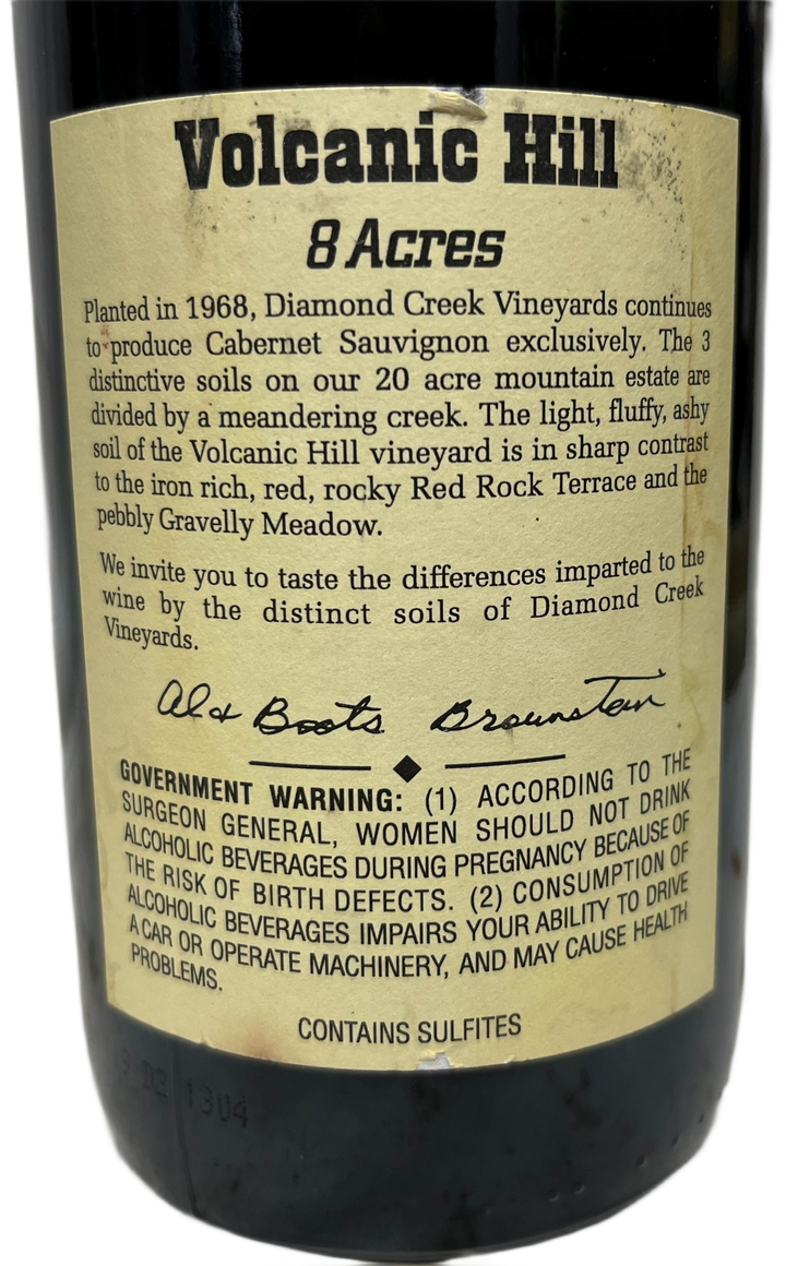 2004 Diamond Creek Napa Volcanic Hill Cabernet Sauvignon