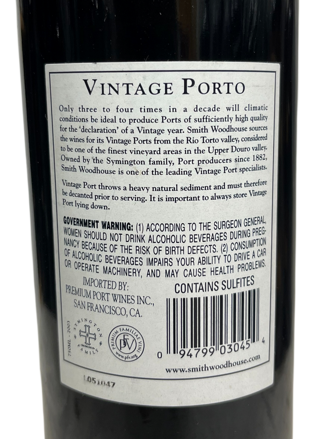 2003 Smith-Woodhouse Vintage Port