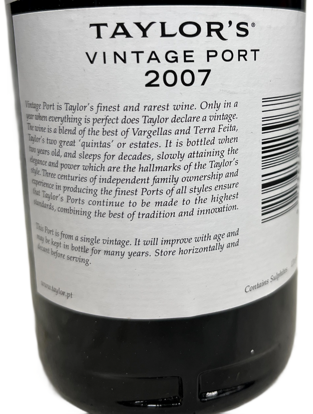2007 Taylor Fladgate Vintage Port