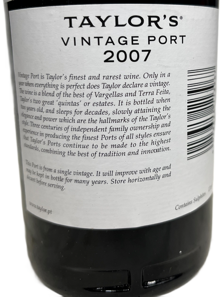 2007 Taylor Fladgate Vintage Port