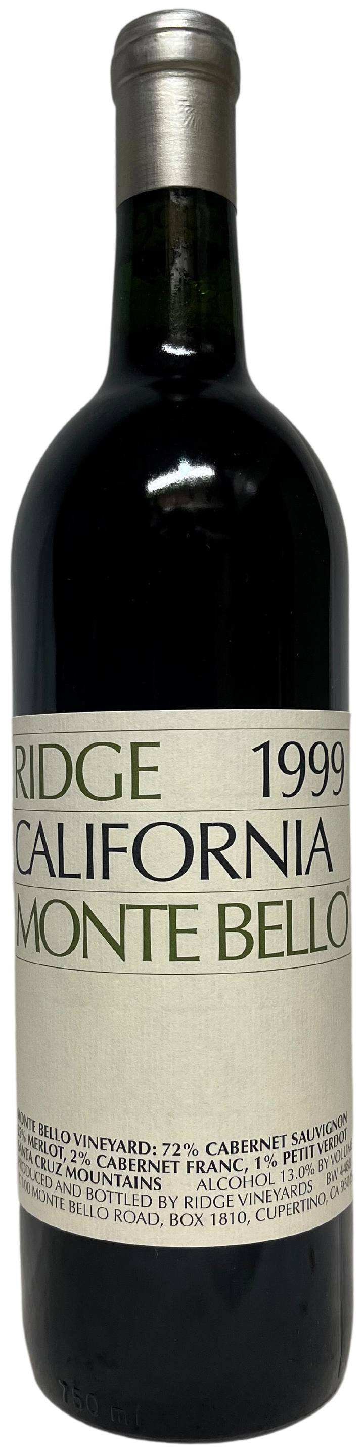 1999 Ridge Monte Bello Proprietary Red