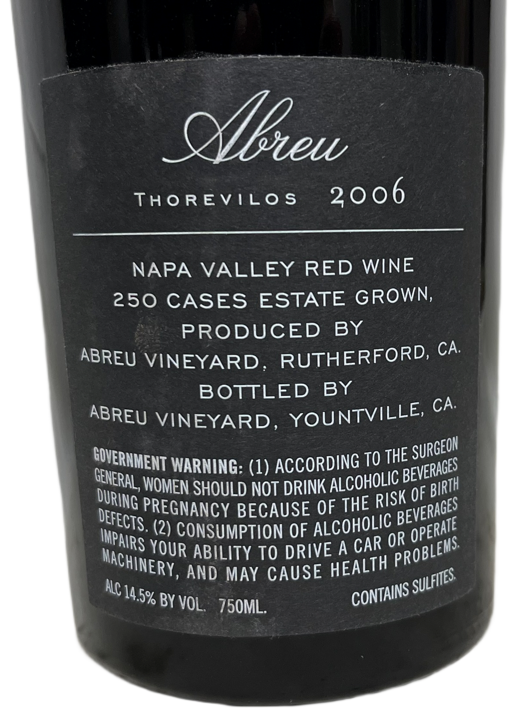 2006 Abreu Thorevilos Cabernet
