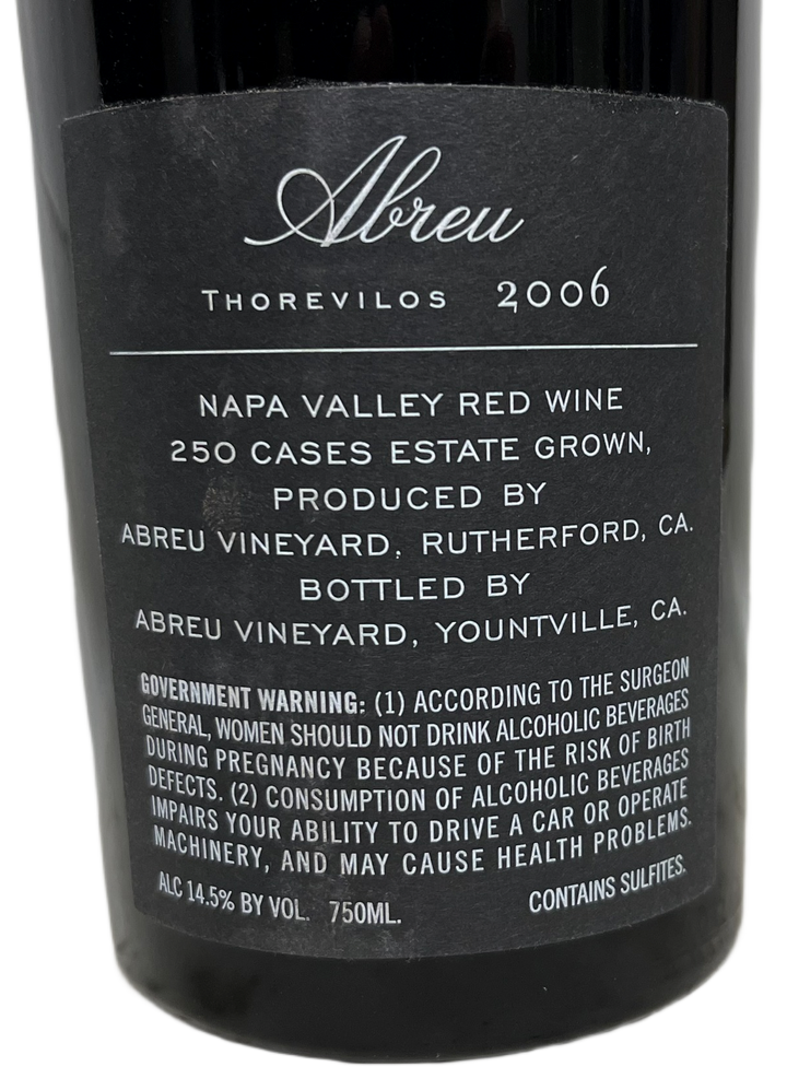 2006 Abreu Thorevilos Cabernet