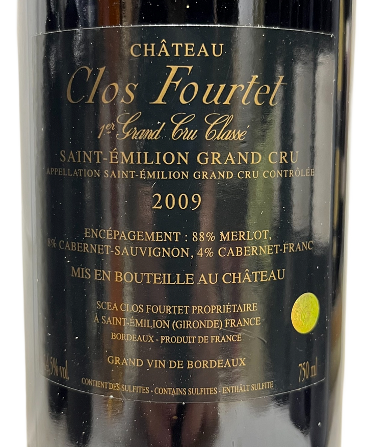 2009 Clos Fourtet St Emilion