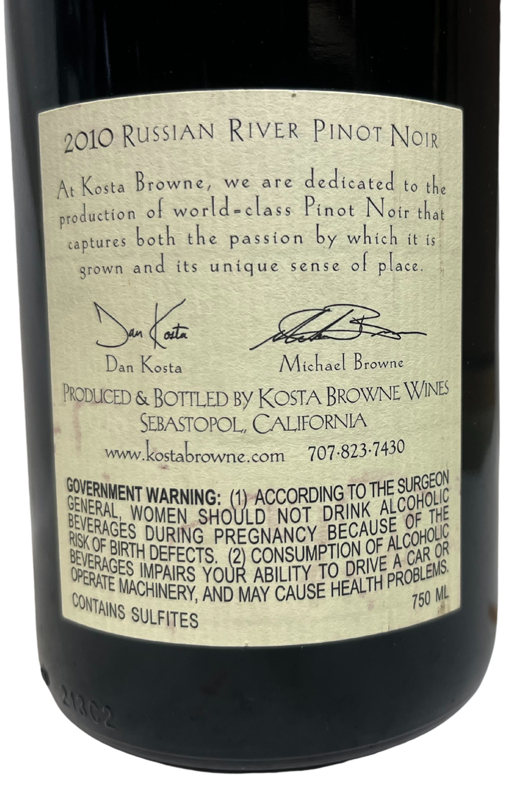 2010 Kosta Browne Russian River Pinot Noir
