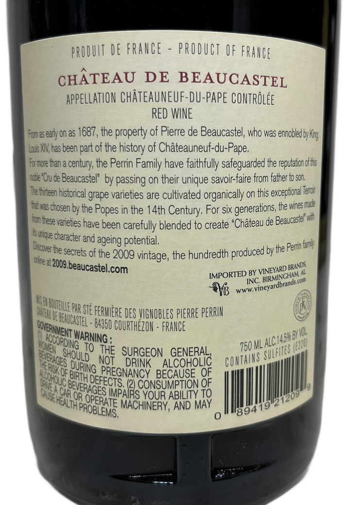 2009 Beaucastel Chateauneuf du Pape