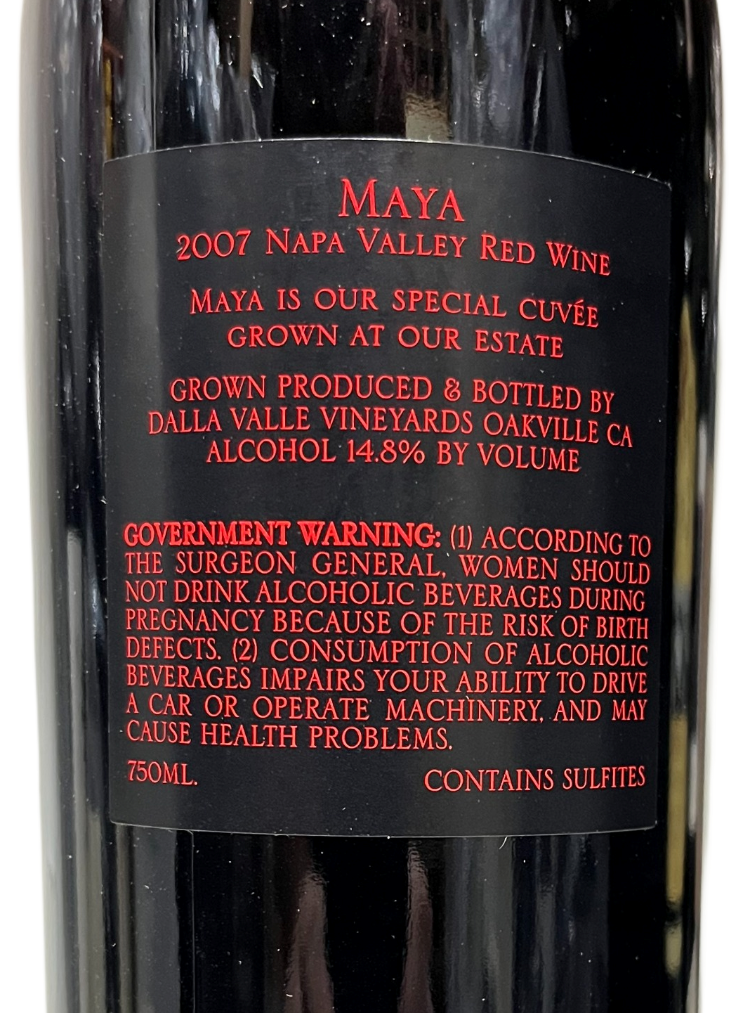 2007 Dalla Valle Napa Valley Maya Proprietary Red