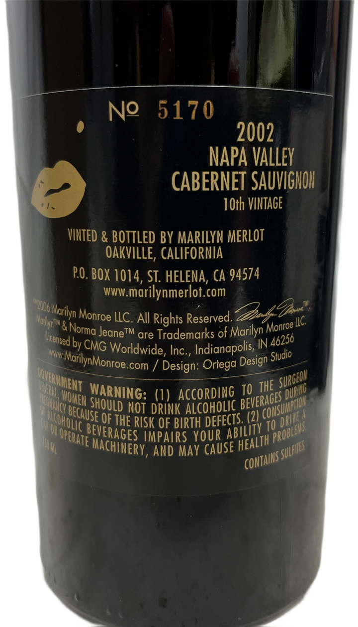 2002 Marilyn Cabernet Napa Valley Cabernet