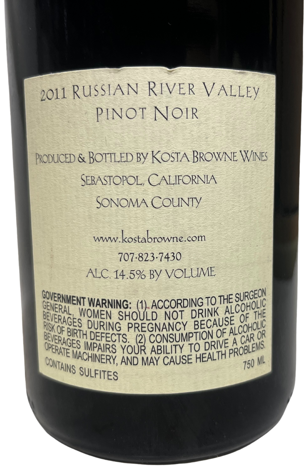 2011 Kosta Browne Russian River Pinot Noir