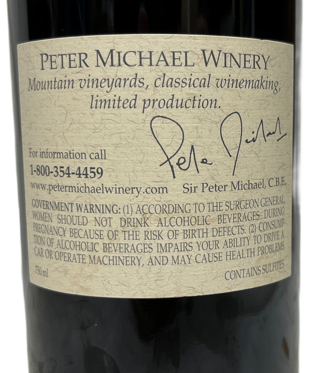2007 Peter Michael L'Esprit des Pavots Proprietary Blend