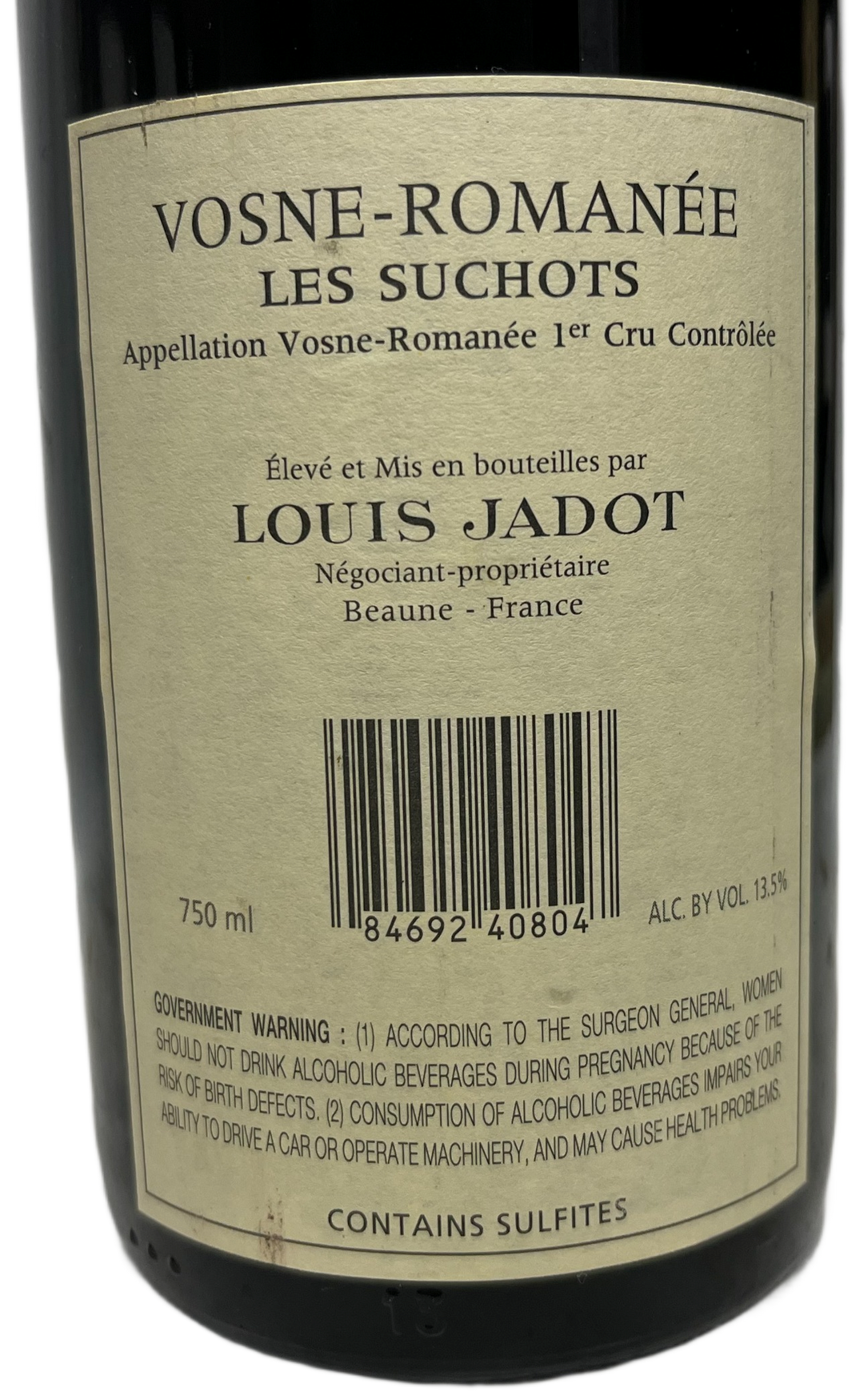 1996 Louis Jadot Vosne Romanee les Suchots