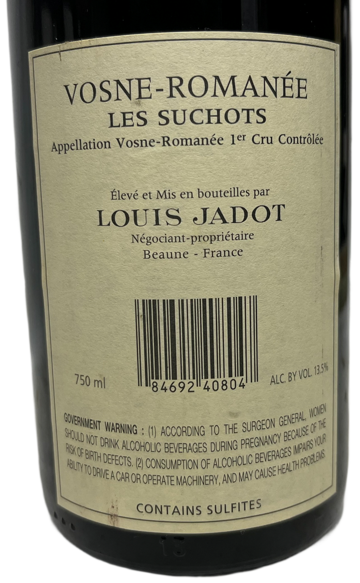 1996 Louis Jadot Vosne Romanee les Suchots