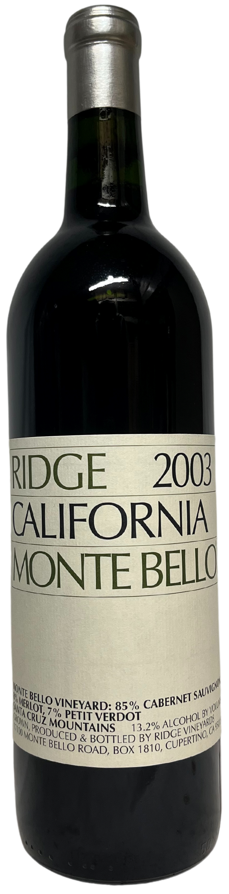 2003 Ridge Monte Bello Proprietary Red