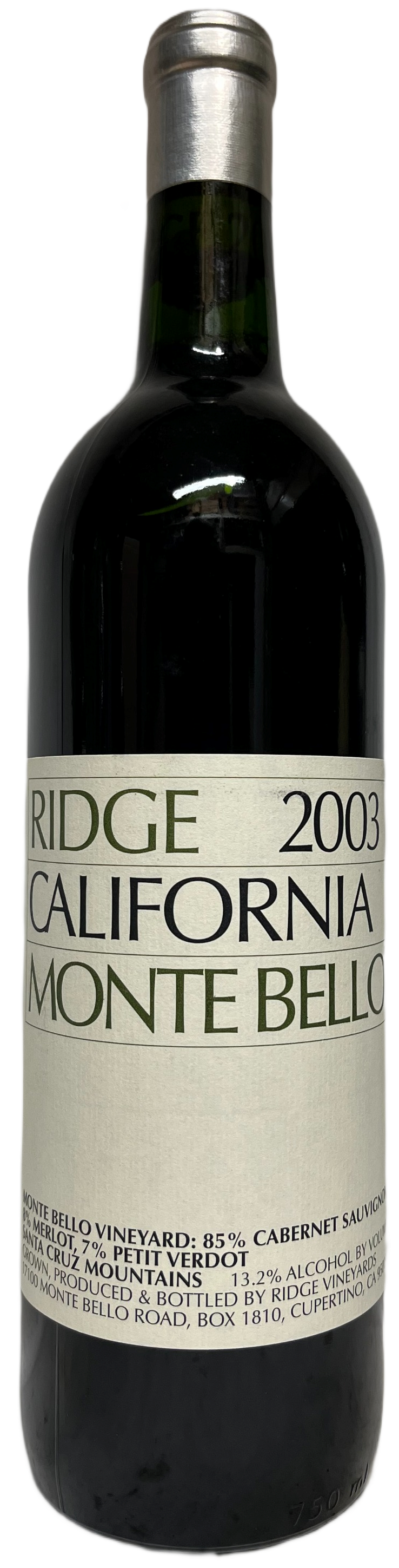 2003 Ridge Monte Bello Proprietary Red