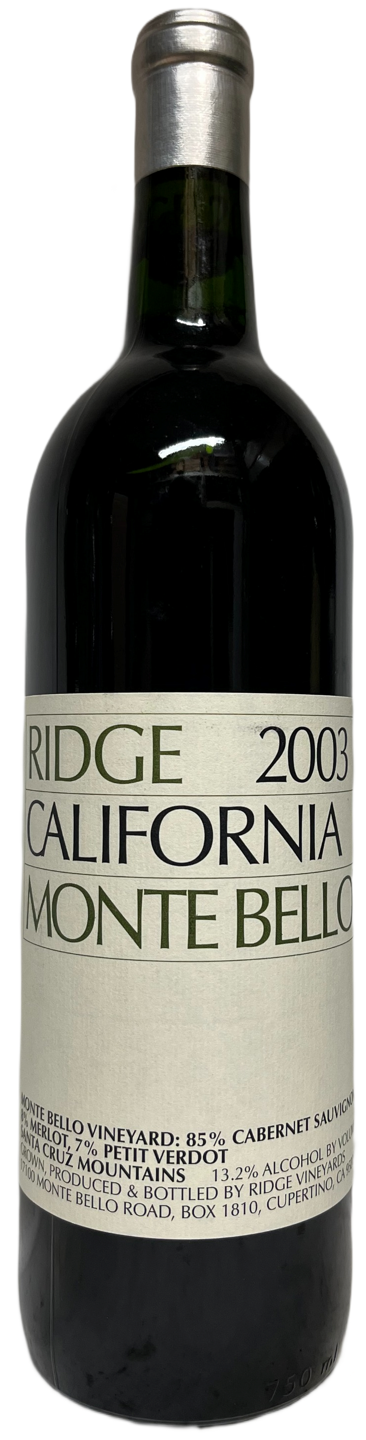 2003 Ridge Monte Bello Proprietary Red