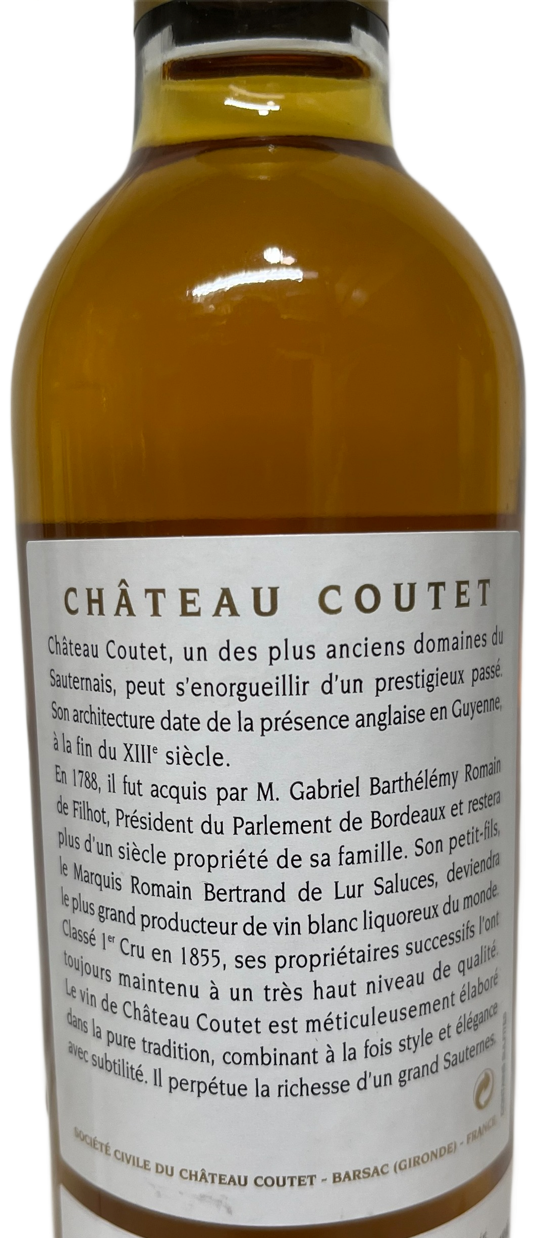 2009 Coutet Barsac Sauternes