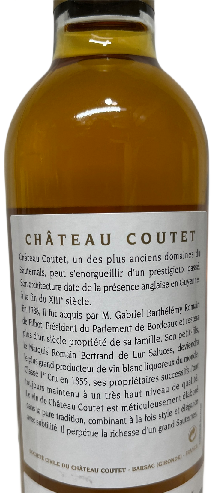 2009 Coutet Barsac Sauternes