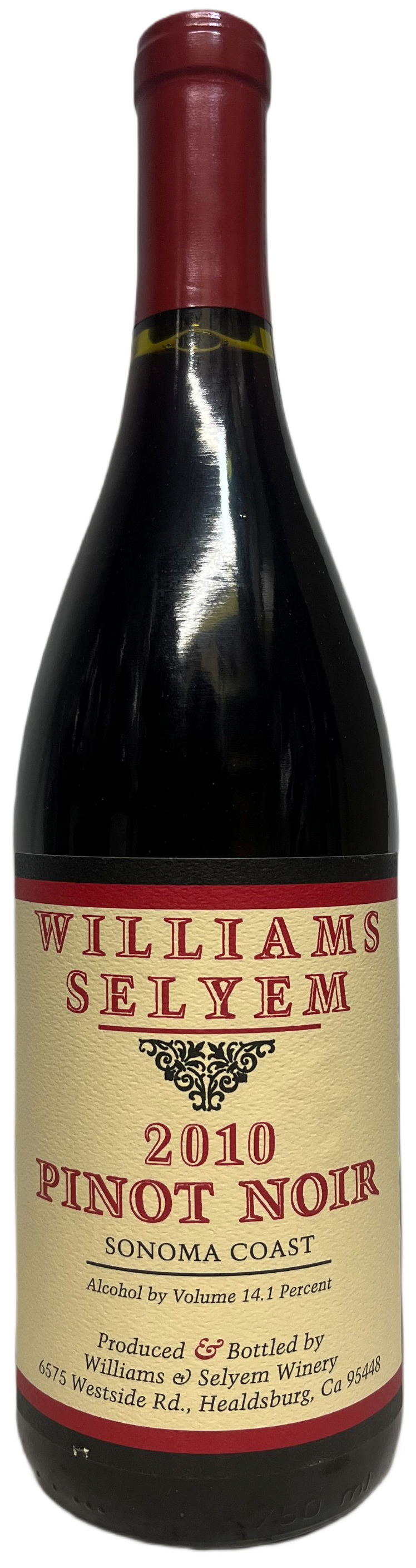 2010 Williams Selyem Sonoma Coast Pinot Noir